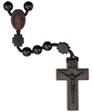 Black Onyx/Wood Rosary
