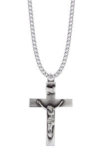 PEWTER 24" OUR FATHER CRUCIFIX