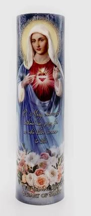 LED CANDLE-IMMACULATE HEART OF MARY