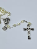 HOLY HILL PEARL BEAD ROSARY - BASILICA CENTERPIECE & ST. THERESE CHARM