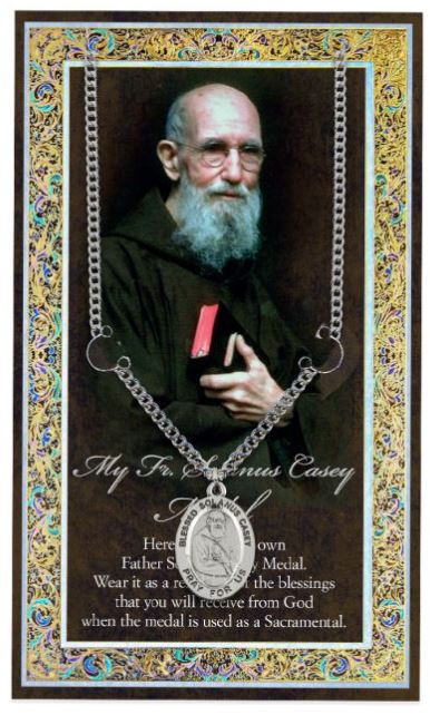FATHER SOLANUS CASEY MEDAL & CHAIN