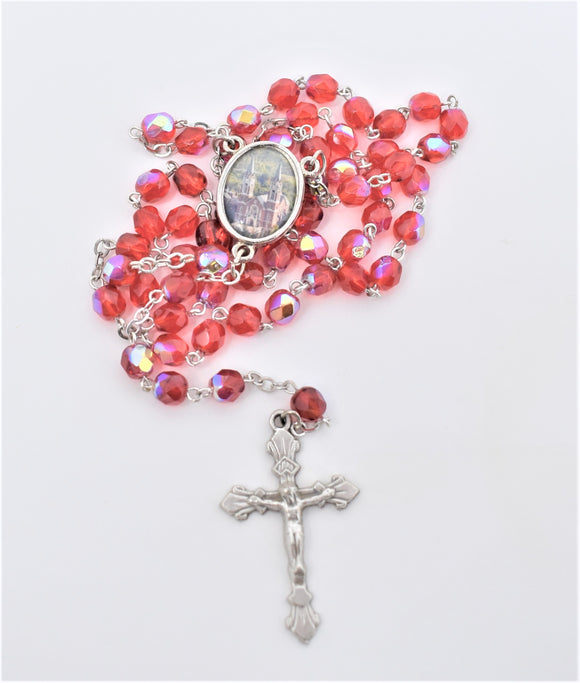 RED BEAD HOLY HILL ROSARY