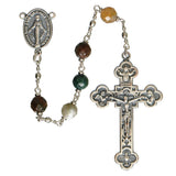 6MM MULTICOLORED ONYX ROSARY