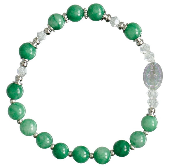 Green Child Rosary Bracelet