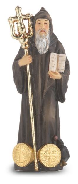 SAINT BENEDICT FIGURINE