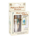 OUR LADY OF GRACE HAND PAINTED STATUE 4 INCH