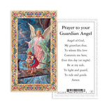 GUARDIAN ANGEL HAND PAINTED STATUE 4 INCH
