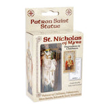 SAINT NICHOLAS HAND PAINTED STATUE 4 INCH
