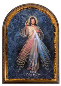 DIVINE MERCY WOODEN ARCH PLAQUE