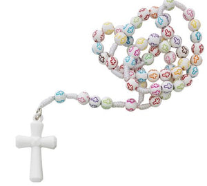 KID'S MULTI COLOR CROSS ROSARY