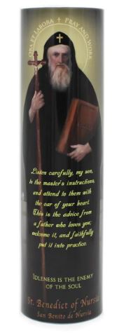 LED CANDLE-SAINT BENEDICT