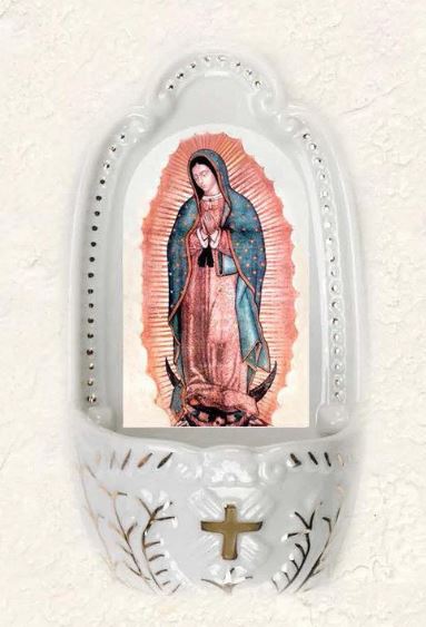 HOLY WATER FONT OUR LADY OF GUADALUPE