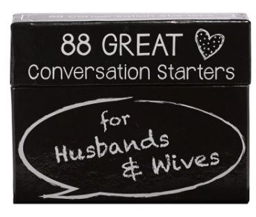 88 CONVERSATION STARTER CARDS FOR HUSBANDS & WIVES