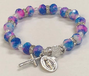 MULTI COLOR STONE CHILD'S BRACELET