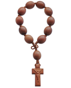20mm Light Jujube Wood One Decade Rosary