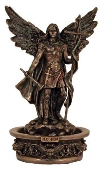 ARCHANGEL GABRIEL BRONZE HOLY WATER FONT 7