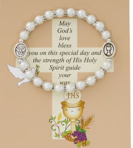 PEARL COMMUNION/CONFIRMATION YOUTH BRACELET