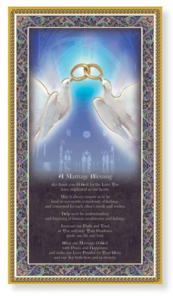 MARRIAGE BLESSING 5X9 PLAQUE