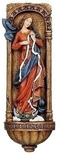 MARY UNDOER OF KNOTS HOLY WATER FONT  11.75"