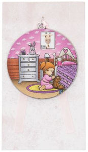 GIRL 3D CRIB MEDAL