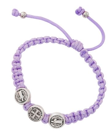 KIDS PURPLE SAINT BENEDICT BRACELET