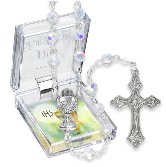 First Communion Rosary With Rosary Pouch | The Catholic Company