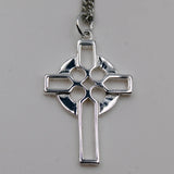 STAINLESS STEEL CELTIC CROSS NECKLACE
