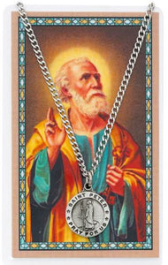ST. PETER MEDAL WITH PRAYER CARD