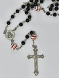 BASEBALL ROSARY WITH ST. CHRISTOPHER