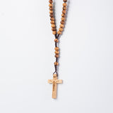 OLIVE WOOD ROSARY 8MM CORD
