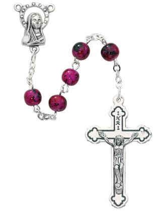 PINK SWIRL ROSARY