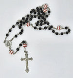 BASEBALL ROSARY WITH ST. CHRISTOPHER