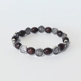 ST. BENEDICT WOOD BEAD BRACELET