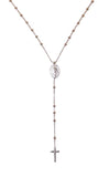 SILVER MIRACULOUS MEDAL ROSARY