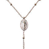 SILVER MIRACULOUS MEDAL ROSARY