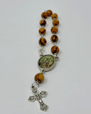 HOLY HILL OLIVE WOOD AUTO ROSARY (ONE DECADE)