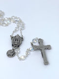 HOLY HILL CRYSTAL ROSARY - BASILICA CENTERPIECE & ST. THERESE CHARM