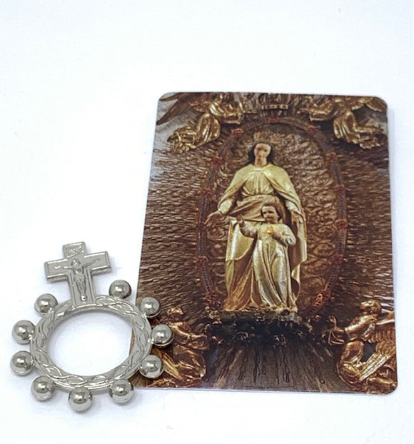 HOLY HILL FINGER ROSARY WITH PRAYER CARD