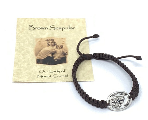 BRACELET WITH SCAPULAR MEDAL