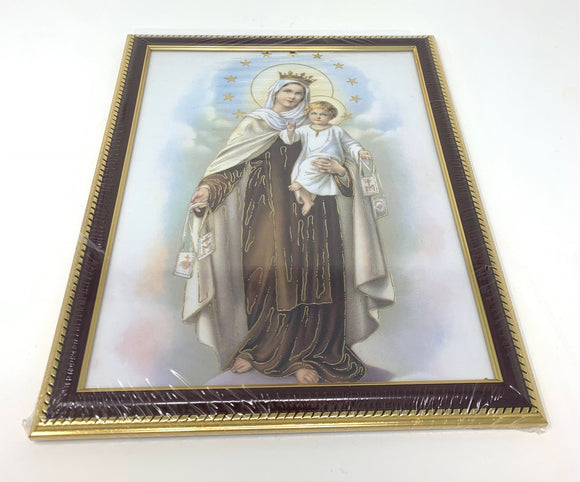 FRAMED OUR LADY OF MOUNT CARMEL PRINT