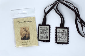 BROWN CORD SCAPULAR