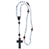 HOWLITE AND JUJUBE WOOD ROSARY