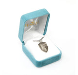 STERLING SILVER SAINT MICHAEL SHIELD MEDAL