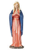 ADORING VIRGIN HAND PAINTED STATUE