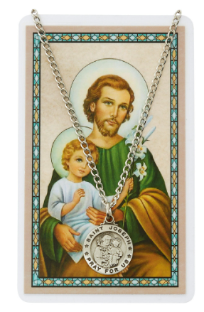 SAINT JOSEPH MEDAL & PRAYER CARD