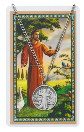 SAINT FRANCIS MEDAL & PRAYER CARD