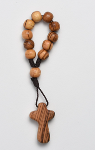 ONE DECADE COMFORT CROSS ROSARY (OLIVE WOOD)