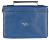 BIBLE COVER TWO-TONE BLUE