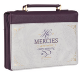 BIBLE COVER - (LARGE) HIS MERCIES ARE NEW