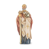 SAINT NICHOLAS HAND PAINTED STATUE 4 INCH